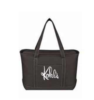 KLM Large Canvas Yacht Bag Black Kohl's Logo - Main Image