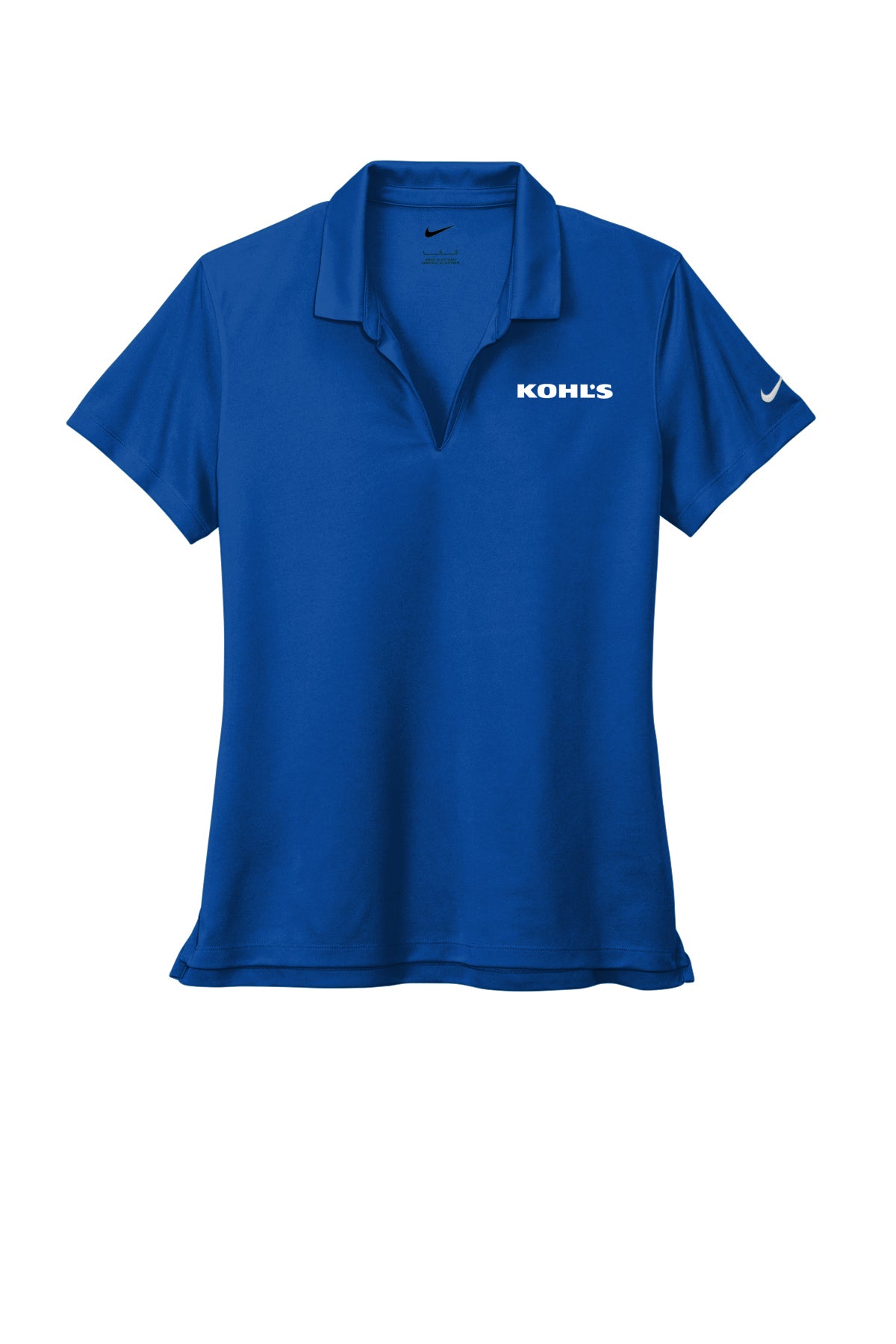 Ladies KLM Nike Dri-Fit 2.0 Pique Polo Blue