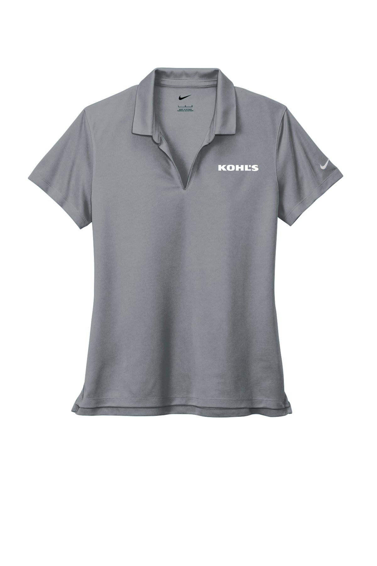 Ladies KLM Nike Dri-Fit 2.0 Pique Polo Grey