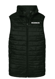 KLM Brush Logo Black Puffer Vest