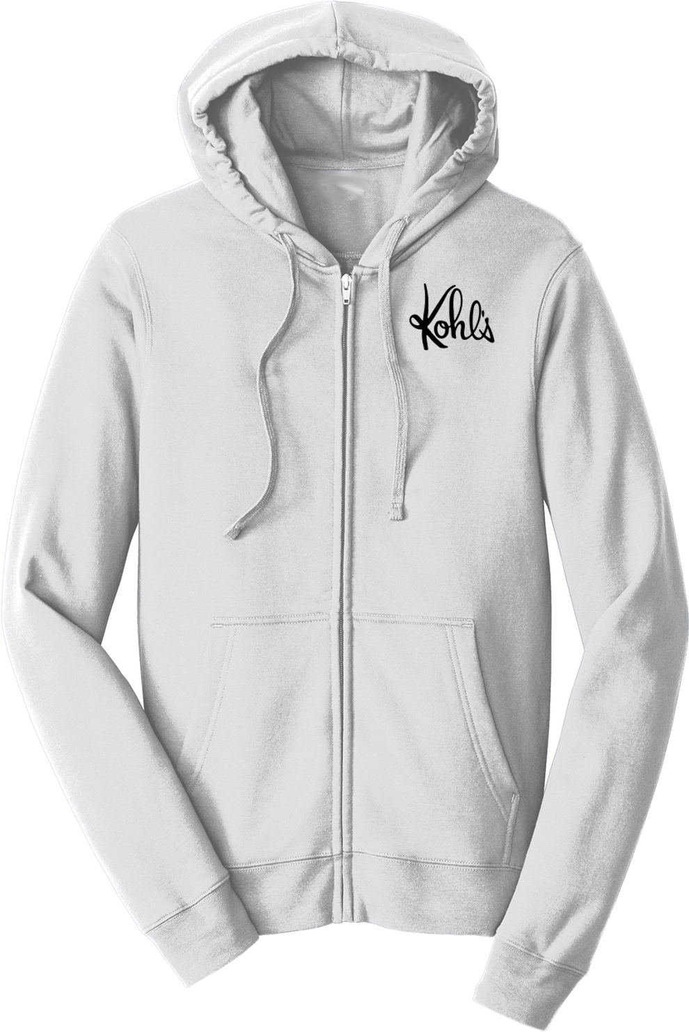 KLM Unisex Favorite Fleece Zip Hoodie White