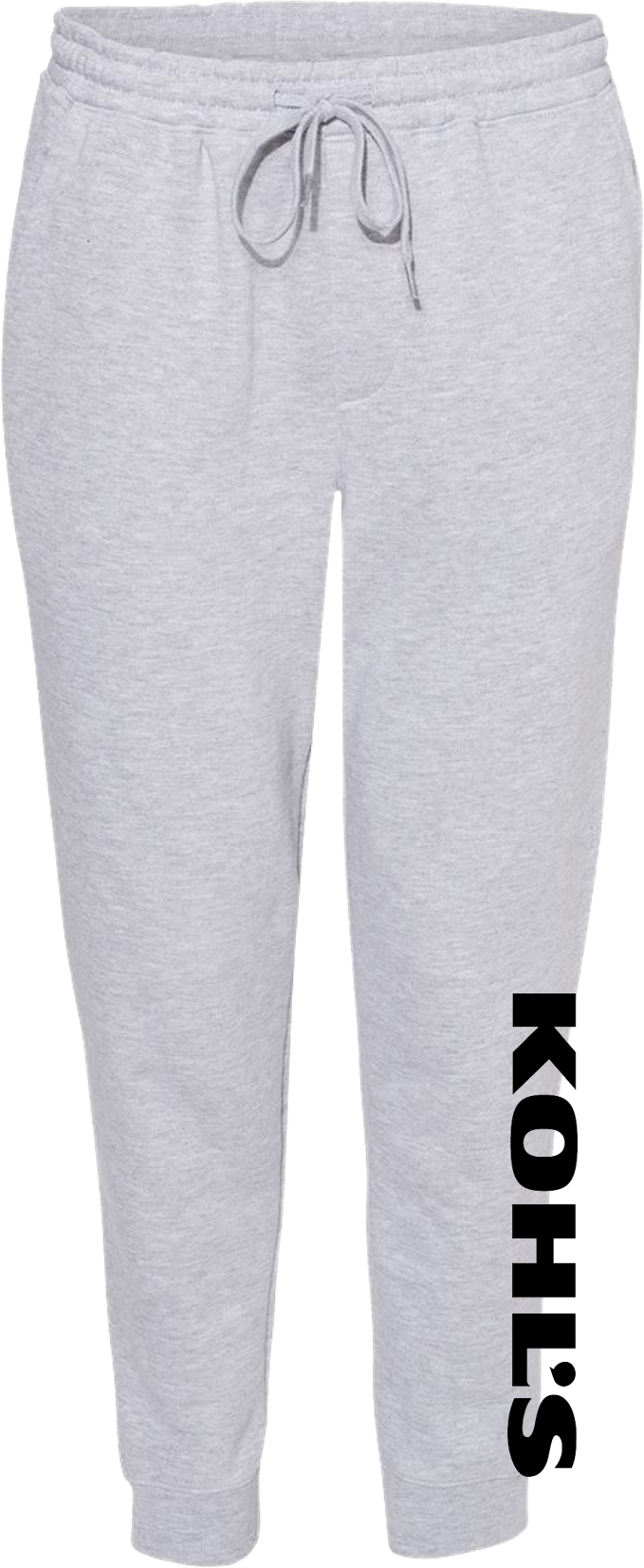 KLM Unisex Joggers Grey Heather Kohls Black Logo
