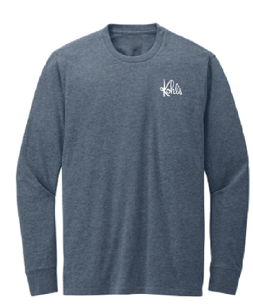 KLM Navy Heather Heritage Script Logo LS