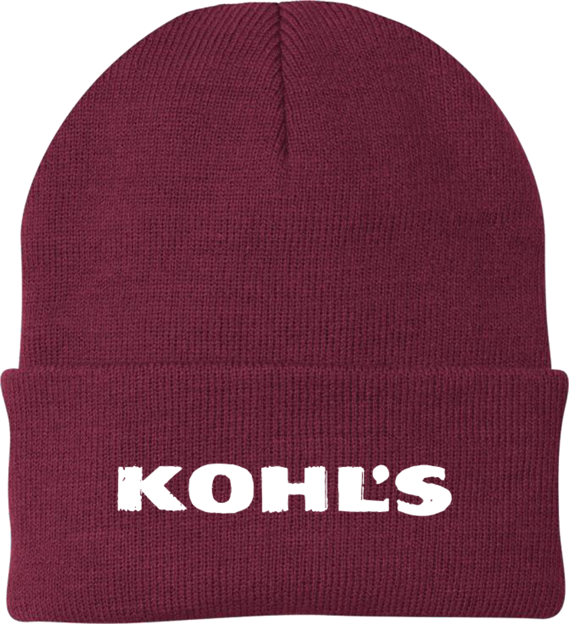 KLM Brush Logo Adult Beanie Maroon