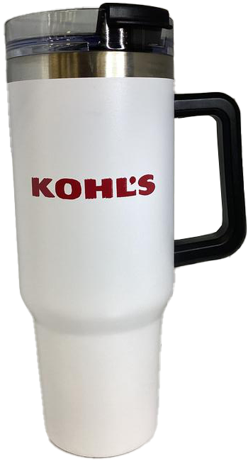 KOHL'S 40 OZ TUMBLER BERRY LOGO