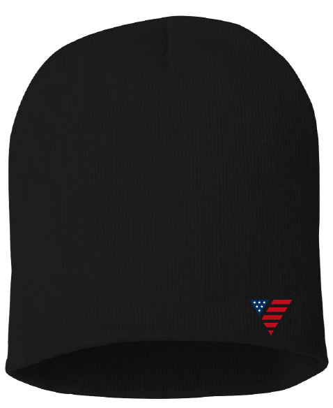 Veterans BRG Black Beanie