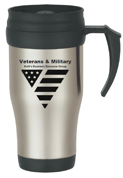 Veterans BRG Silver Travel Mug