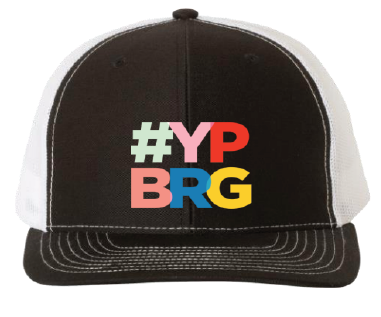 YPBRG Snapback Trucker Cap- Black/White