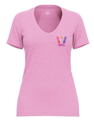 Women's BRG V-Neck Pink Ice